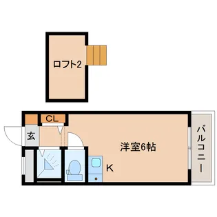 奈良県奈良市西大寺新町1丁目【マンション】の間取り