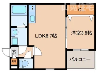 奈良県奈良市大森町【アパート】の間取り