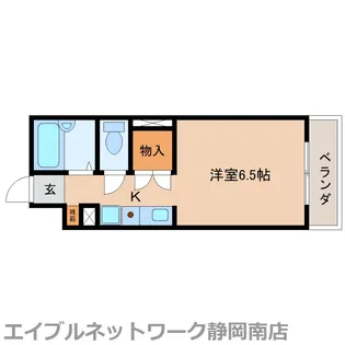 ベスティージュ登呂【106号室】の間取り