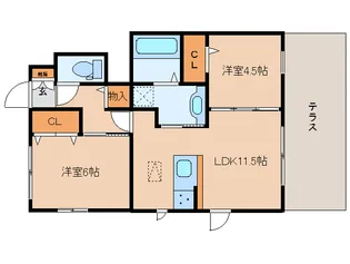 グランデュオⅠ番館【1階】の間取り