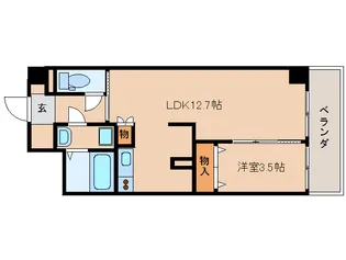 奈良県奈良市高天町【マンション】の間取り
