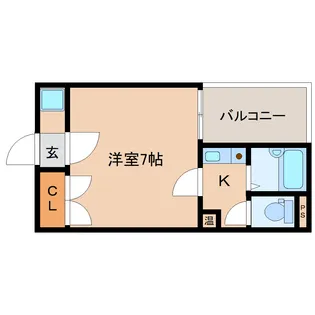 奈良県奈良市林小路町【マンション】の間取り
