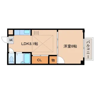 奈良県奈良市法華寺町【マンション】の間取り