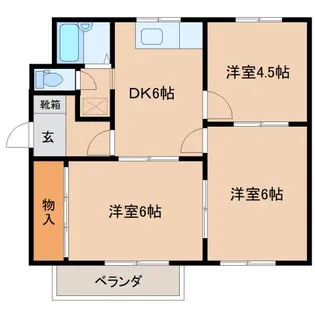 奈良県磯城郡田原本町大字阪手【アパート】の間取り