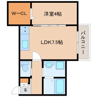 ソレイユビセレクト法蓮町Ⅲ【3階】の間取り