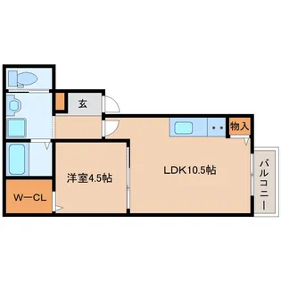 ソレイユビセレクト法蓮町Ⅲ【1階】の間取り