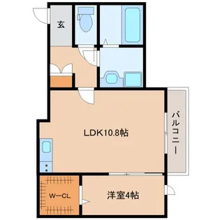 ソレイユビセレクト法蓮町Ⅳ【3階】の間取り