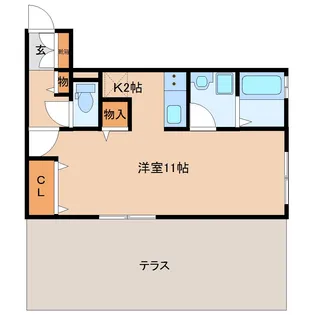京都府木津川市吐師松葉【アパート】の間取り