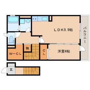 サニーヒルズ山﨑新町【2階】の間取り