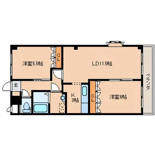 CHERRY HOUSE【2階】の間取り