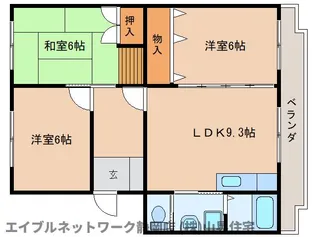 静岡県静岡市葵区辰起町【マンション】の間取り