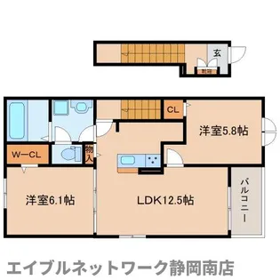 ルナ・フィオーレ【201号室】の間取り