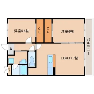 セピアコート【1階】の間取り