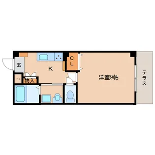 奈良県奈良市法蓮町【マンション】の間取り