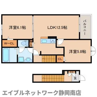 ルナ・フィオーレ【202号室】の間取り