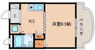 奈良県生駒市辻町【マンション】の間取り