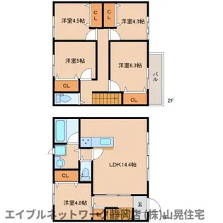 静岡県静岡市葵区千代田2丁目【アパート】の間取り