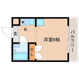 ジュネス神殿【1階】の間取り