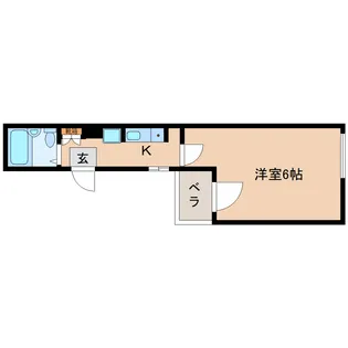 シティパレス新大宮P-6【2階】の間取り