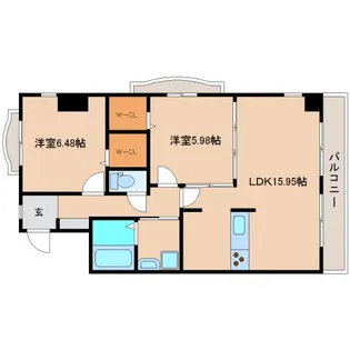 静岡県静岡市清水区八坂東2丁目【マンション】の間取り