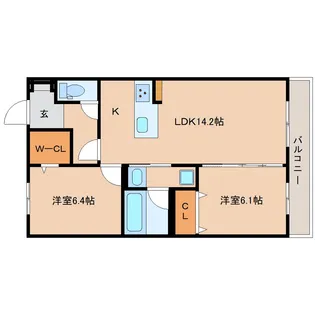 静岡県静岡市清水区松原町【マンション】の間取り