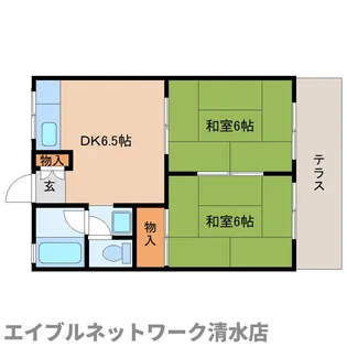 静岡県静岡市清水区南矢部【アパート】の間取り