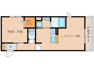 奈良県奈良市大森町【アパート】の間取り