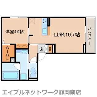 Dcrest八幡2丁目【302号室】の間取り