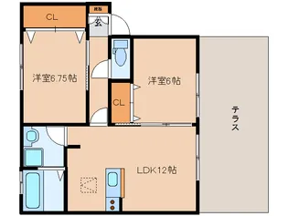 グランシャリオ1【1階】の間取り