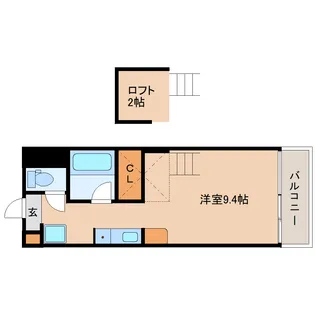 奈良県奈良市三条大路1丁目【マンション】の間取り