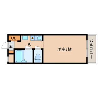 奈良県奈良市秋篠新町【マンション】の間取り
