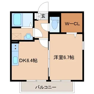 エルクレール【2階】の間取り