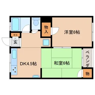 奈良県生駒市山崎新町【マンション】の間取り
