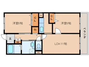 フロリティオ川崎【2階】の間取り
