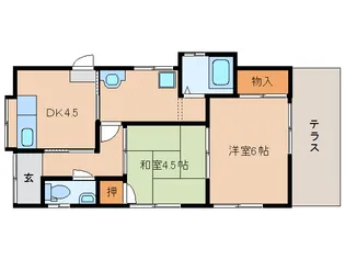 奈良県奈良市西ノ京町【一戸建】の間取り
