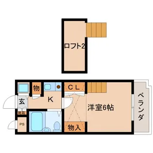 奈良県奈良市西大寺北町1丁目【マンション】の間取り