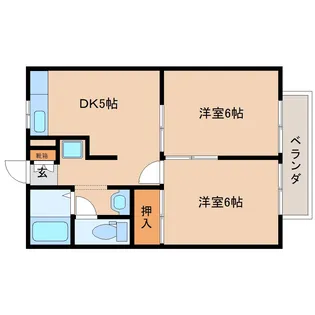 奈良県奈良市押熊町【アパート】の間取り
