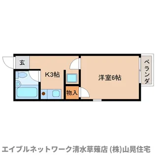 静岡県静岡市駿河区谷田【アパート】の間取り