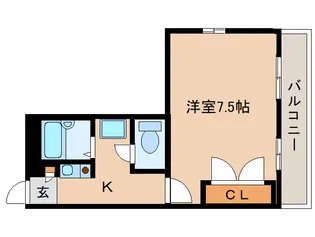レオパレス冨田【3階】の間取り