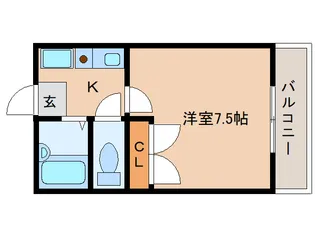 レオパレス冨田【3階】の間取り