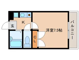 レオパレス冨田【3階】の間取り