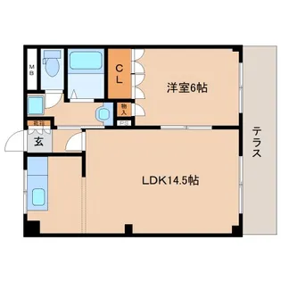 京都府木津川市木津町八ケ坪【マンション】の間取り