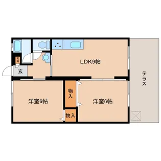 奈良県北葛城郡王寺町久度1丁目【マンション】の間取り