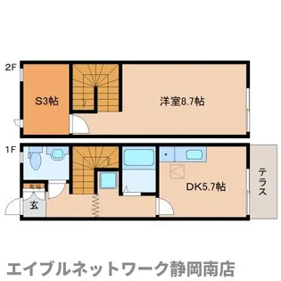 コンフォール登呂【106号室】の間取り