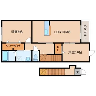 アザレアガーデン【2階】の間取り