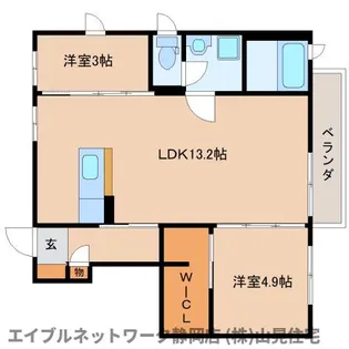 静岡県静岡市駿河区青木【アパート】の間取り