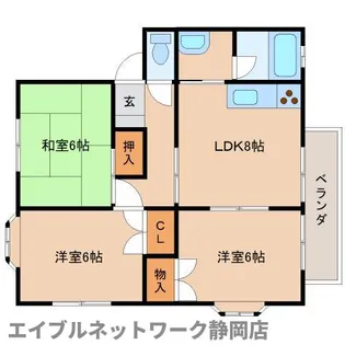 パークサイド鈴木 B棟【1階】の間取り