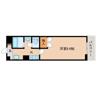 奈良県奈良市杉ヶ町【マンション】の間取り