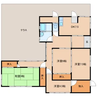 奈良県高市郡高取町大字観覚寺【一戸建】の間取り