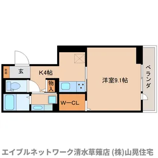 静岡県静岡市駿河区谷田【アパート】の間取り